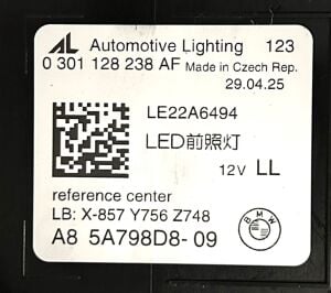 BMW 5 SERISI G60 G61 SHADOW ADAPTIVE LED SAG FAR 24-25 ORIJINAL SIFIR 5A798D8-07 X-857Y756Z748 301128238