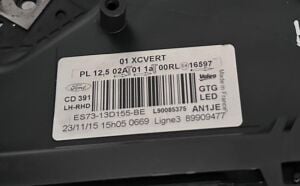 FORD MONDEO V DYNAMIC LED SOL FAR 14-21 ORIJINAL CIKMA ES73-13D155-BE