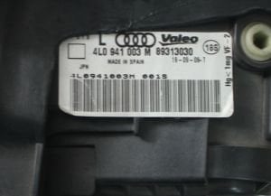 AUDI Q7 XENON SOL FAR 05-15 ORIJINAL SIFIR 4L0941003A 4L0941029Q