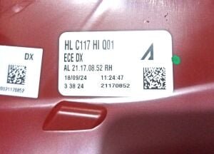 MERCEDES CLA CLASS W117 LED SAG STOP (BEYAZ SOKET) 13-17 ORIJINAL SIFIR A1179060601 714021170851