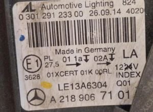 MERCEDES CLS CLASS W218 MULTIBEAM LED SAG FAR 11-17 ORIJINAL CIKMA A2189067101
