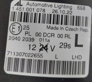 AUDI TT XENON SOL FAR 07-14 ORIJINAL SIFIR 711307022655