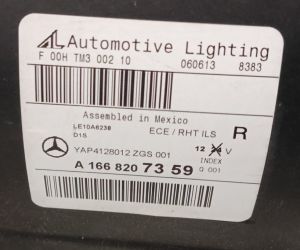 MERCEDES ML CLASS W166 SAG FAR 11-15 ORIJINAL CIKMA A1668207359 A1668205559