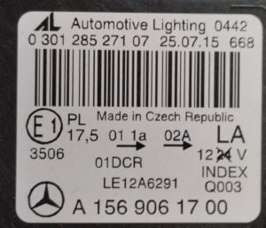 MERCEDES GLA CLASS W156 XENON SOL FAR 13-19 ORIJINAL CIKMA A1569061700