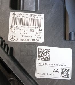MERCEDES GLA CLASS W156 XENON SAG FAR 13-19 ORIJINAL SIFIR A1569061800