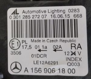 MERCEDES GLA CLASS W156 XENON SAG FAR 13-19 ORIJINAL SIFIR A1569061800