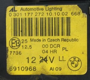 BMW 3 SERISI E46 XENON SAG FAR 01-05 ORIJINAL CIKMA 030117727210 6910968