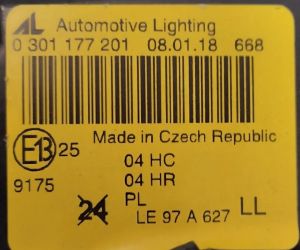 BMW 3 SERISI E46 SOL FAR 01-05 ORIJINAL SIFIR 0301177201 63126910955