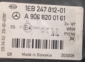 MERCEDES SPRINTER W906 SOL FAR 06-11 ORIJINAL CIKMA A9068200161