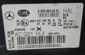 MERCEDES SPRINTER W906 SOL FAR 14-17 ORIJINAL CIKMA A9068202361