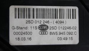 AUDI A4 B9 LED SAG DIS STOP 15-19 ORIJINAL CIKMA 8W5945092C