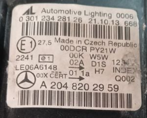 MERCEDES C CLASS W204 AFL SOL FAR 07-14 ORIJINAL CIKMA A2048202959 A2048208961