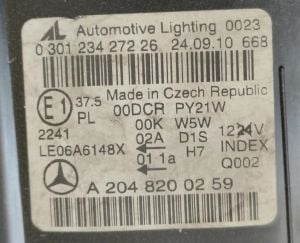 MERCEDES C CLASS W204 AFL SAG FAR 07-14 ORIJINAL CIKMA A2048203061
