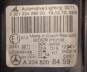 MERCEDES C CLASS W204 FUME AFL SOL FAR 07-14 ORIJINAL CIKMA A2048208459