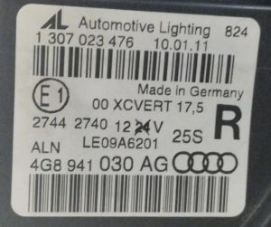 AUDI A7 SPORTBACK SAG FAR 11-14 ORIJINAL CIKMA 4G8941030AG