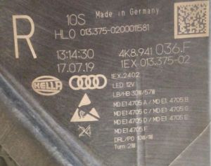 AUDI A7 C8 MATRIX FULL LED SAG FAR 18-23 ORIJINAL CIKMA 4K8941036F