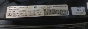MERCEDES GLK CLASS W204 SOL FAR 11-13 ORIJINAL CIKMA A2048201539