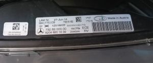 MERCEDES GLK CLASS W204 SAG FAR 11-13 ORIJINAL CIKMA A2048201639