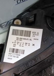 BMW 5 SERISI E60 XENON LCI SOL FAR 07-10 ITHAL SIFIR 1EL009450-01  7177751-09