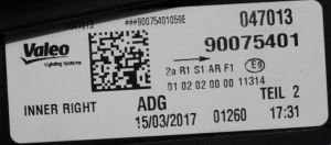 AUDI A6 C7 LED SAG IC STOP 15-18 ORIJINAL SIFIR 4G5945094C