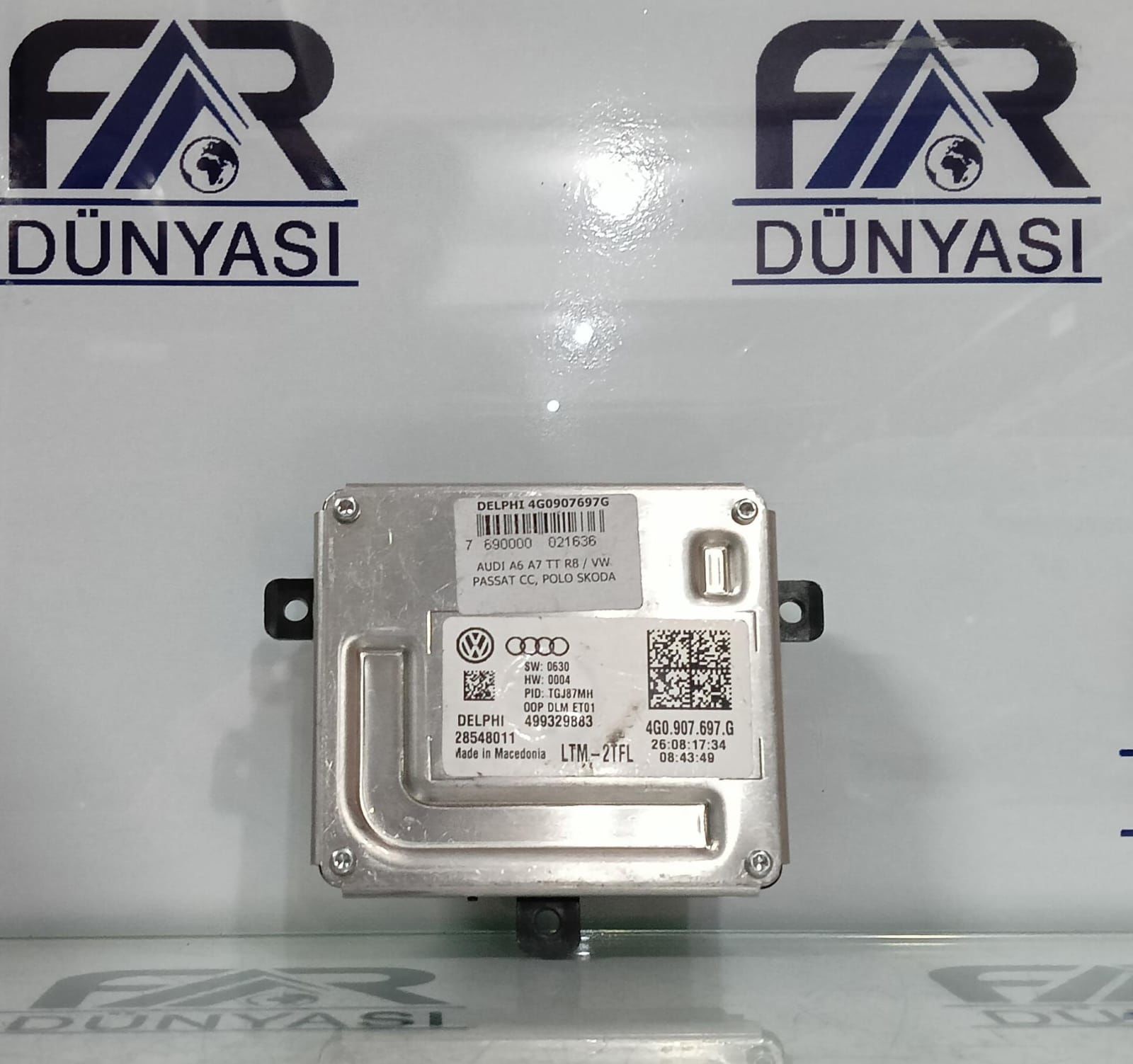 AUDI A6 A7 TT R8 PASSAT CC POLO SKODA  FAR BEYNİ 4G0907697G