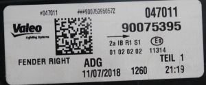 AUDI A6 C7 LED SAG DIS STOP 15-18 ORIJINAL SIFIR 4G5945096E