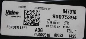 AUDI A6 C7 KAYAR LED SOL DIS STOP 15-18 ORIJINAL SIFIR 4G5945095E