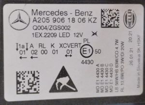 MERCEDES C CLASS W205 MULTIBEAM LED SAG FAR 21-23 ORIJINAL CIKMA A2059061806