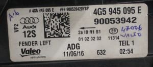 AUDI A6 C7 LED SOL DIS STOP 15-18 ORIJINAL CIKMA 4G5945095E