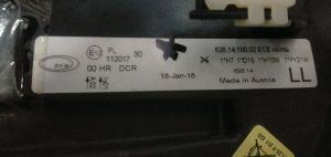 BMW 3 SERISI E90 XENON SAG FAR 05-08 ORIJINAL CIKMA 63117161667