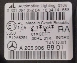 MERCEDES C CLASS W205 CIFT MERCEK SAG FAR 14-18 ORIJINAL CIKMA A2059068801