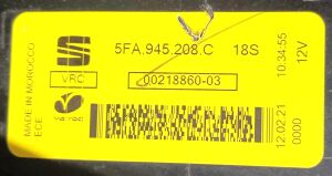 SEAT LEON 4 LED SAG DIS STOP 20-25 ORIJINAL CIKMA 5FA945096 5FA945208C