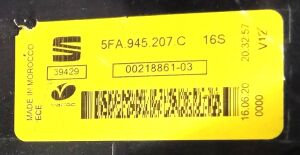 SEAT LEON 4 LED SOL DIS STOP 20-25 ORIJINAL CIKMA 5FA945095 5FA945207C
