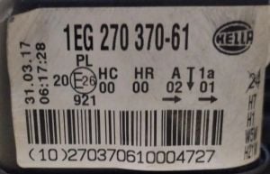 OPEL ASTRA H SOL FAR 04-10 ORIJINAL CIKMA 1EG270370-61