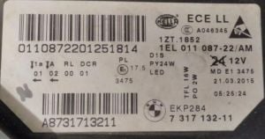 BMW 5 SERISI F10 LCI SAG FAR 13-17 ORIJINAL CIKMA 1EL011087-22