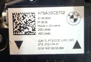 BMW 3 SERISI G20 G21 G28 G80 SOL IC STOP 18-20 ORIJINAL CIKMA 63217420453