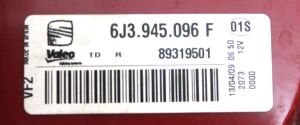 SEAT IBIZA 4 SAG STOP 08-12 ORIJINAL CIKMA 6J3945096F