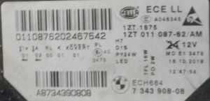 BMW 5 SERISI F10 LCI ADAPTIVE SAG FAR 13-17 ORIJINAL CIKMA 7343908-08 1ZT011087-62