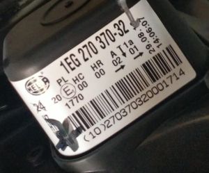 OPEL ASTRA H BLACKLINE SAG FAR 04-10 ORIJINAL SIFIR 1EG270370-32