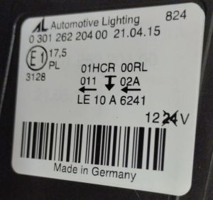 OPEL ASTRA J IV GTC SAG FAR 11-19 ORIJINAL CIKMA 13377765