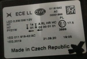 BMW 1 SERISI F20 F21 LCI SAG FAR 15-19 ORIJINAL SIFIR 63117358392