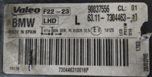 BMW 2 SERISI F22 F23 F87 XENON LED SOL FAR 15-18 ORIJINAL CIKMA 6311730446310 90037556