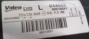 OPEL CORSA D SOL FAR 09-14 ORIJINAL SIFIR 044585 1216695