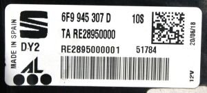 SEAT ARONA LED SOL IC STOP 18-22 ORIJINAL SIFIR 6F9945307D