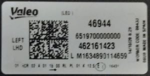 OPEL CROSSLAND X FULL LED SOL FAR 17-22 ORIJINAL CIKMA 462161423