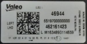 OPEL CROSSLAND X FULL LED SOL FAR 17-22 ORIJINAL SIFIR 462161423