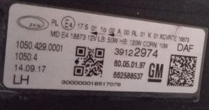 OPEL INSIGNIA B XENON ILUX LED SOL FAR 17-22 ORIJINAL CIKMA 39122974 39102888