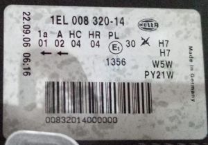 OPEL VECTRA C BLACKLINE SAG FAR 02-05 ORIJINAL SIFIR 1EL008320141