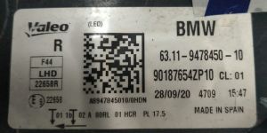 BMW 2 SERISI F44 LED SAG FAR 19-23 ORIJINAL CIKMA 63119478450