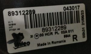 OPEL VECTRA C SAG FAR 02-08 ORIJINAL SIFIR 043017 89312289